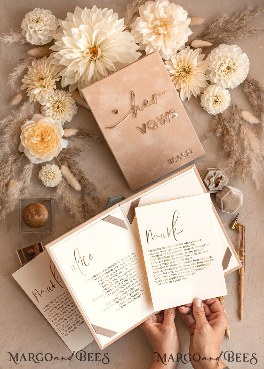 WEDDING VOWS Acrylic Clear Gold Bride and groom vow books, wedding vow books, personalized vow booklets, his and her vow books, custom wedding vow cases, bridal shower gift