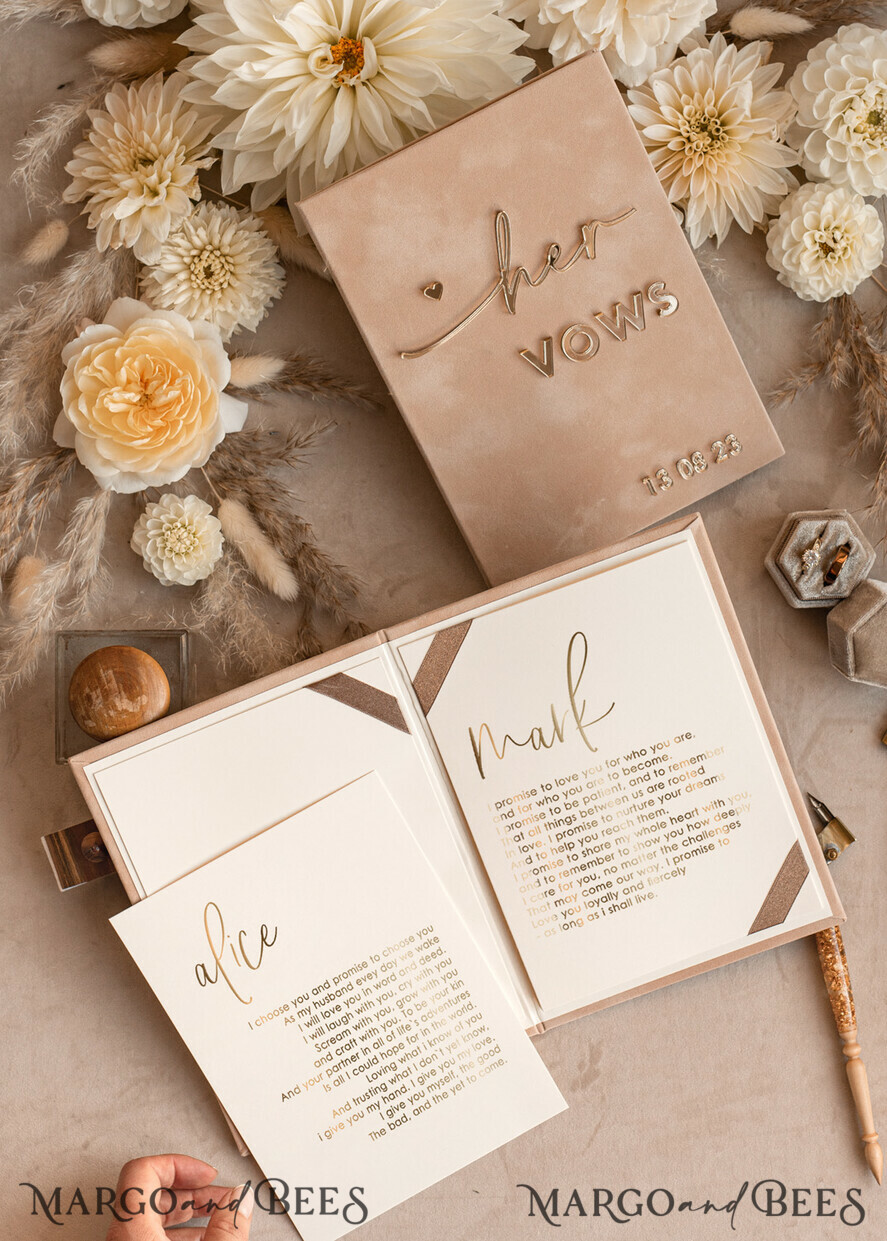 WEDDING VOWS Acrylic Clear Gold Bride and groom vow books, wedding vow books, personalized vow booklets, his and her vow books, custom wedding vow cases, bridal shower gift