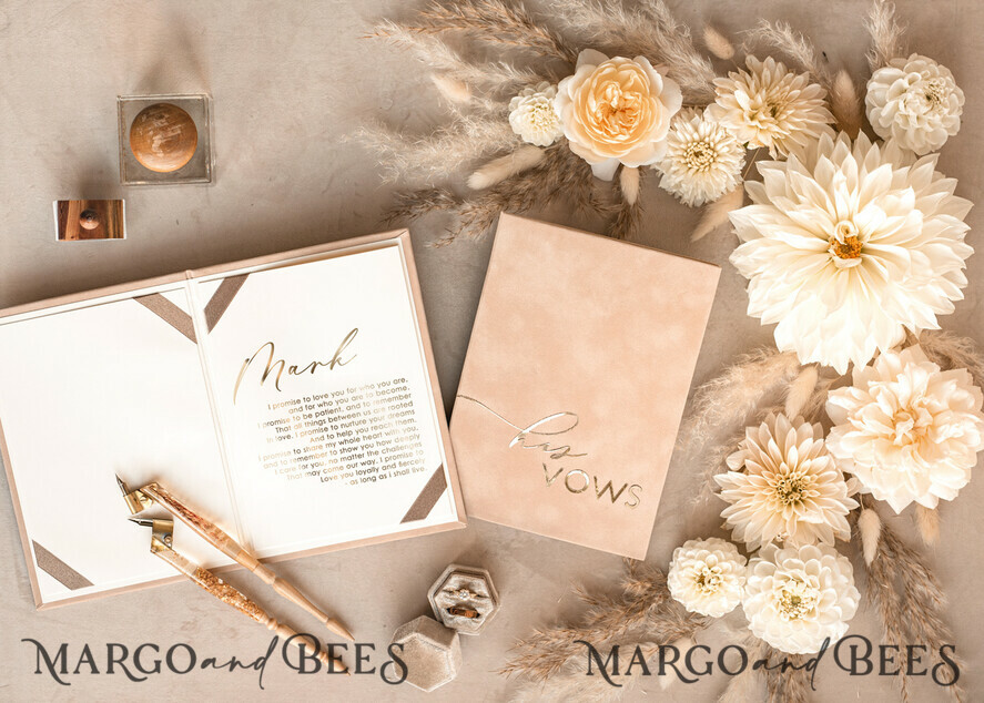 WEDDING VOWS Acrylic Clear Gold Bride and groom vow books, wedding vow books, personalized vow booklets, his and her vow books, custom wedding vow cases, bridal shower gift