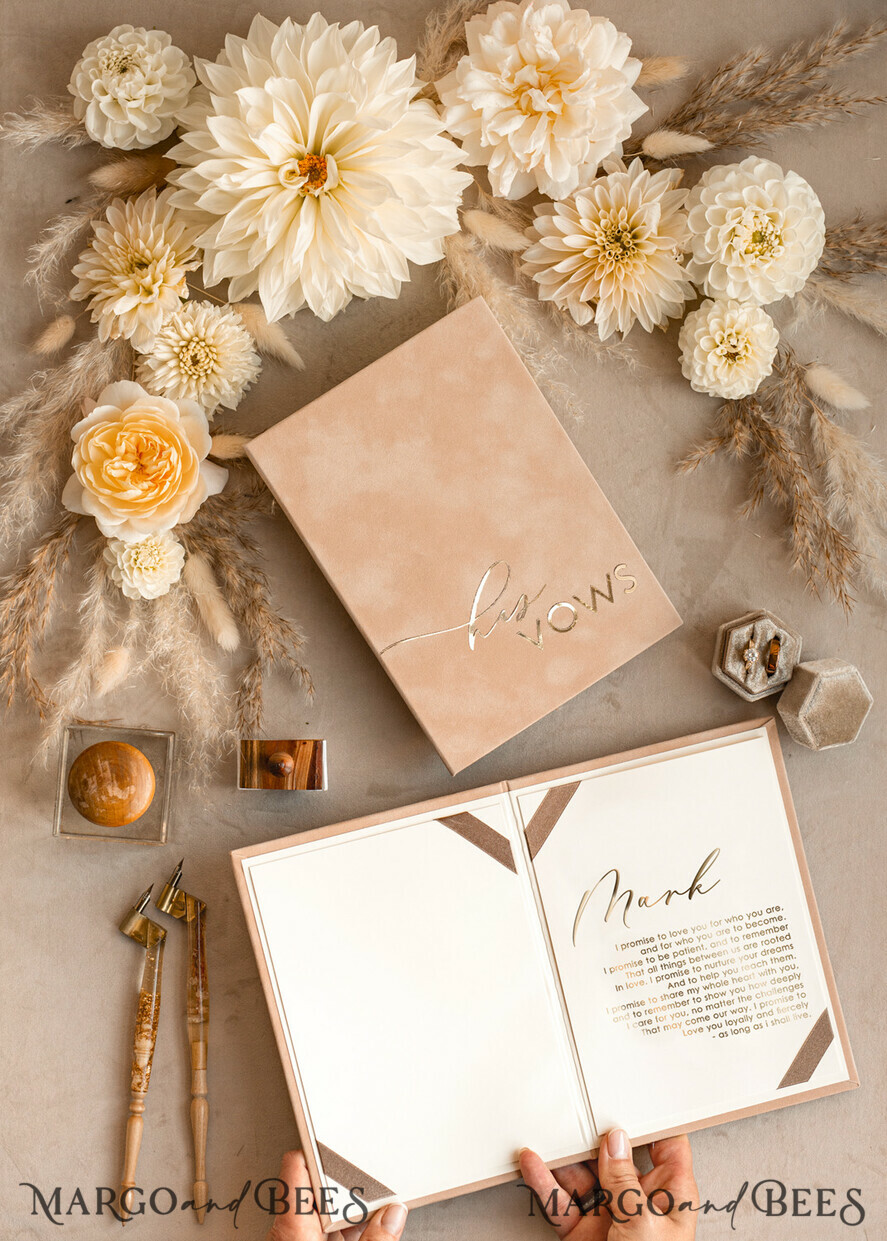 WEDDING VOWS Acrylic Clear Gold Bride and groom vow books, wedding vow books, personalized vow booklets, his and her vow books, custom wedding vow cases, bridal shower gift