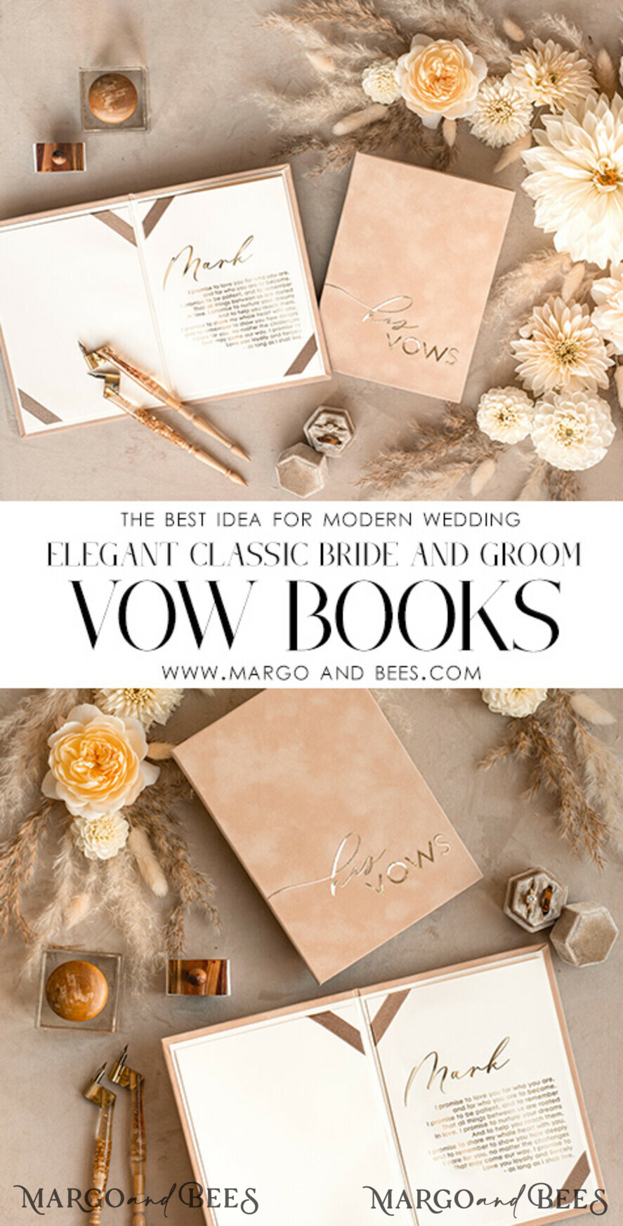 WEDDING VOWS Acrylic Clear Gold Bride and groom vow books, wedding vow books, personalized vow booklets, his and her vow books, custom wedding vow cases, bridal shower gift