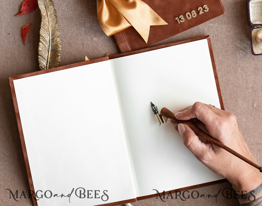 WEDDING VOWS Acrylic Clear Gold Terracotta Fall Bride and groom vow books, Burnt Orange wedding vow books set of two, Velvet rust personalized vow booklets, Golden Mirror his and her vow books, Acrylic Copper Gold custom wedding vow cases, bridal shower gift