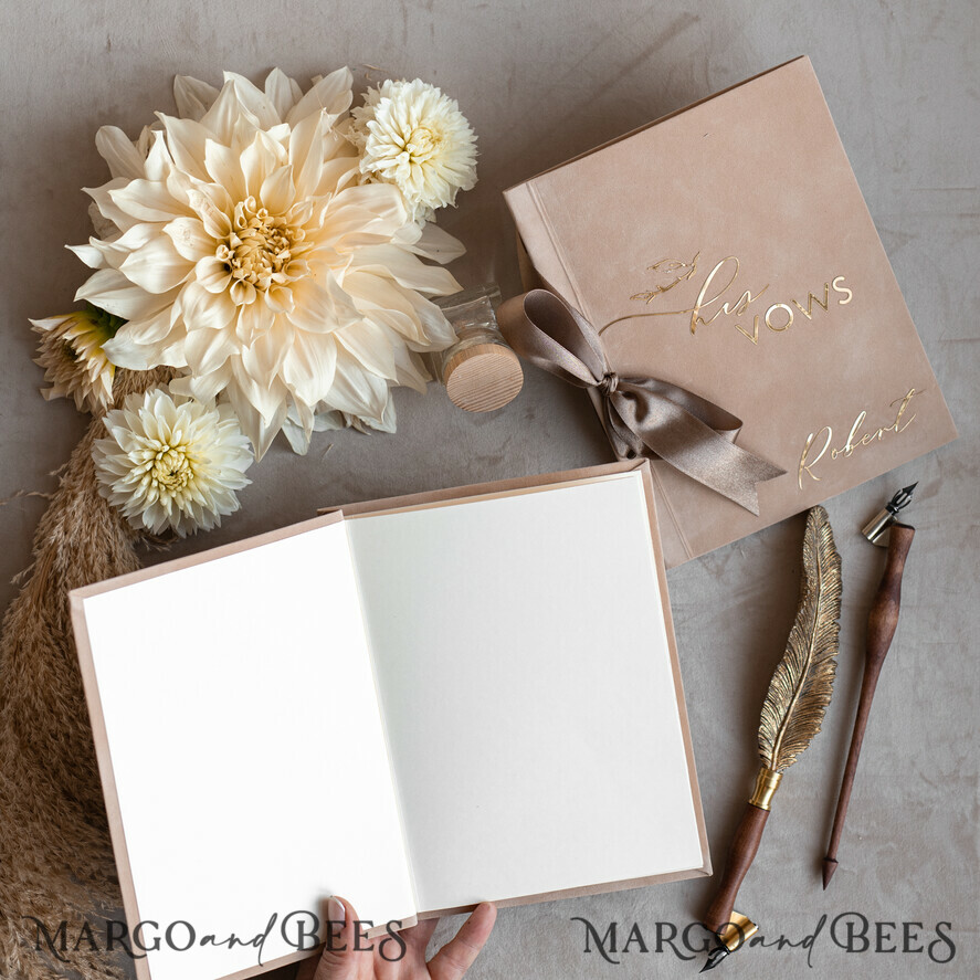 WEDDING VOWS Acrylic Clear Gold Bride and groom vow books, wedding vow books set of two, personalized vow booklets, his and her vow books, custom wedding vow cases, bridal shower gift