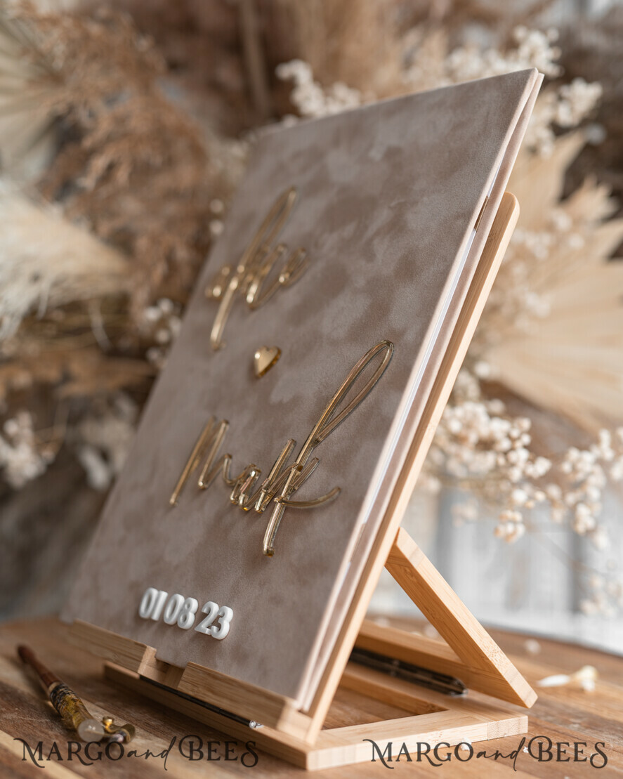 WEDDING VOWS Acrylic Clear Gold Bride and groom vow books, wedding vow books, personalized vow booklets, his and her vow books, custom wedding vow cases, bridal shower gift