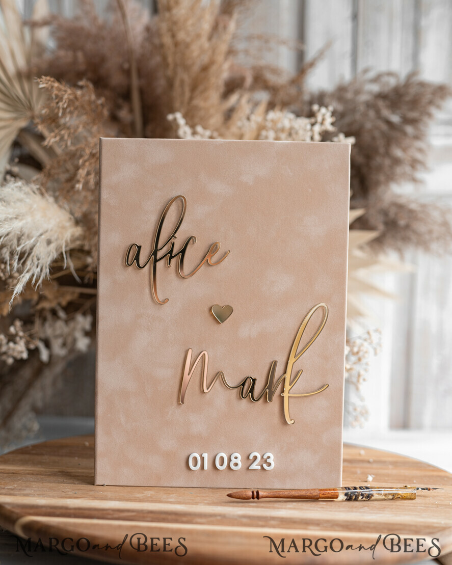 WEDDING VOWS Acrylic Clear Gold Bride and groom vow books, wedding vow books, personalized vow booklets, his and her vow books, custom wedding vow cases, bridal shower gift