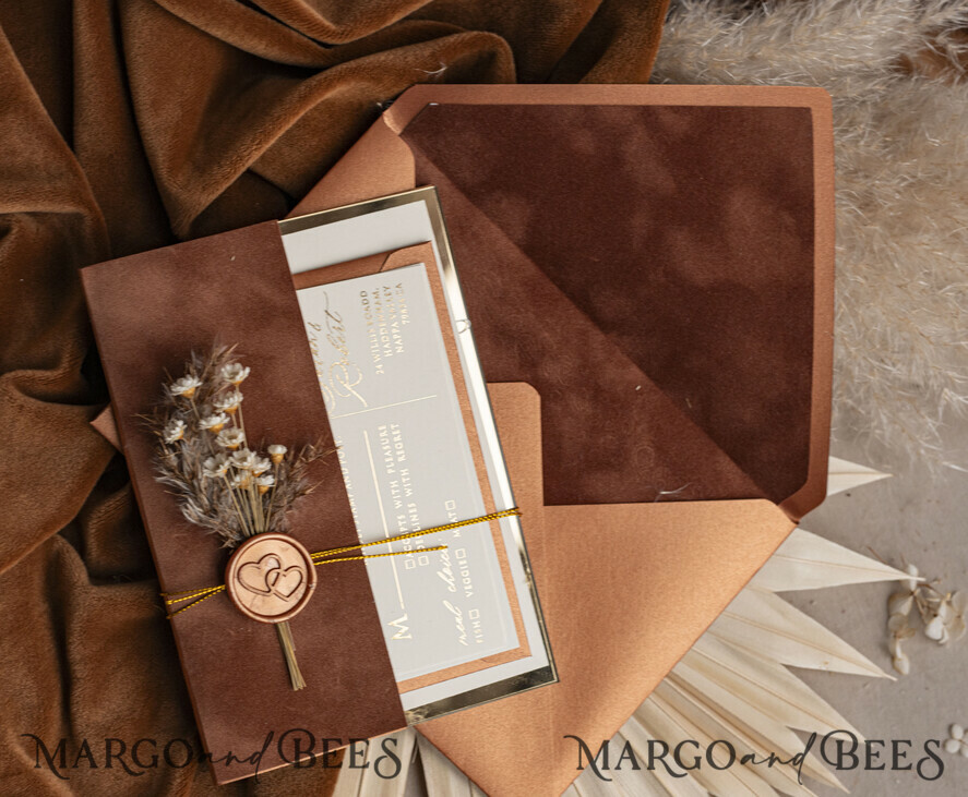 SAMPLING SERVICE samples Sample, bespoke sample set Fall Mirror gold Wedding Invitations, Elegant Terracotta Wedding Cards, Burnt orange Acrylic Wedding Invites, Mirror Gold Plexi Wedding Invitation Suite