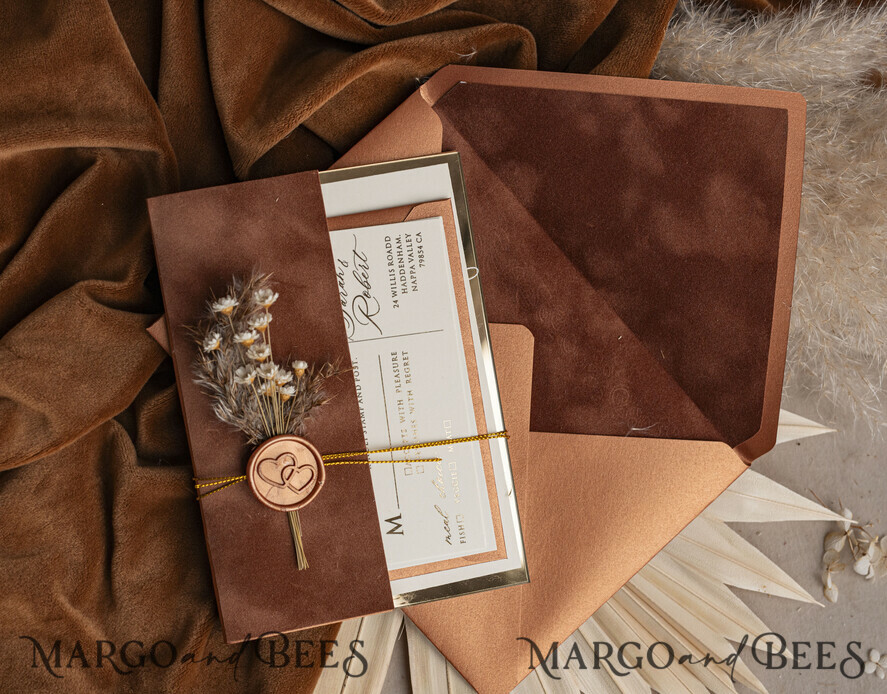 SAMPLING SERVICE samples Sample, bespoke sample set Fall Mirror gold Wedding Invitations, Elegant Terracotta Wedding Cards, Burnt orange Acrylic Wedding Invites, Mirror Gold Plexi Wedding Invitation Suite