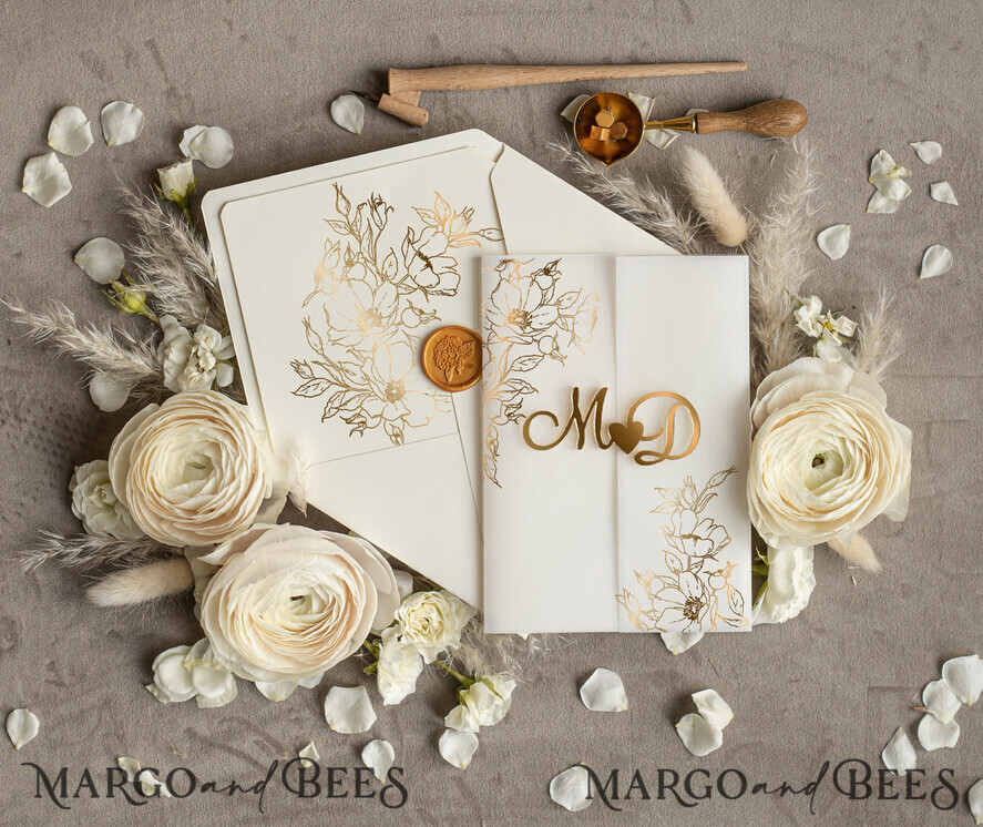 SAMPLING SERVICE samples Ivory wedding Invitation Sample, handmade sample set, Glamour acrylic wedding invitation sample set, luxurious invites sample set, clear acryl invites sample