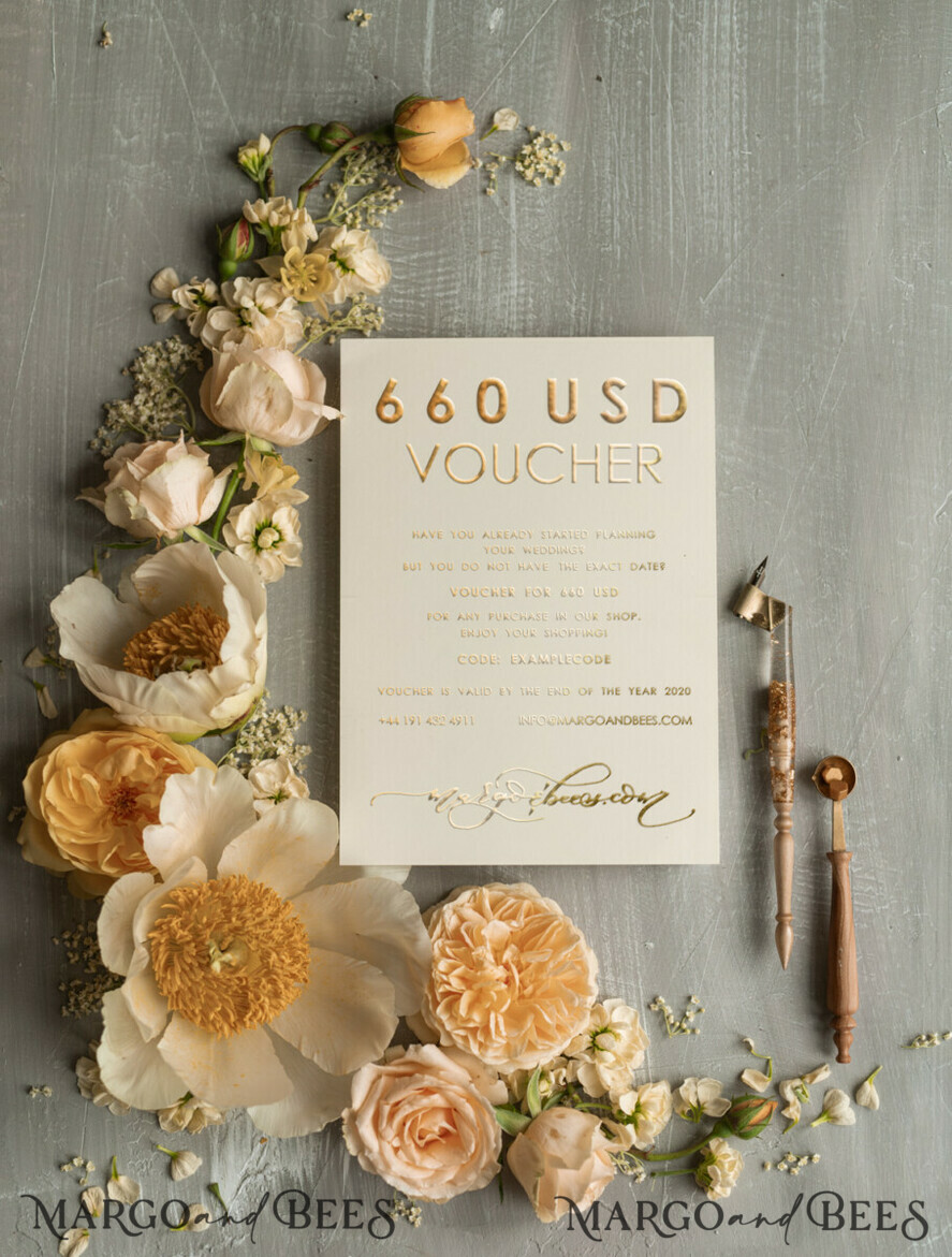 VOUCHERS VOUCHER Wedding stationery special voucher