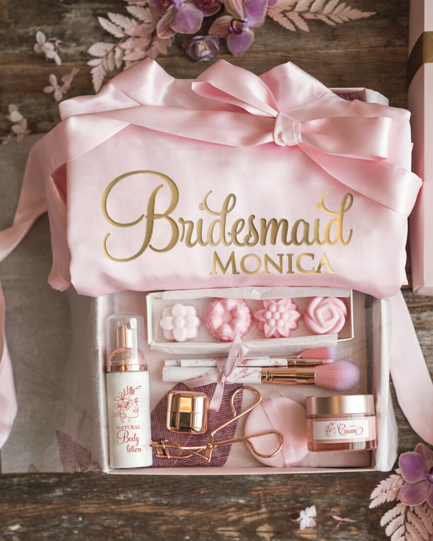 BRIDESMAID/BEST MAN BOX WILL YOU BE MY BRIDESMAID Natural cosmetic Bridesmaid Set, Maid of Honor Proposal natural Present, Spa Day Box