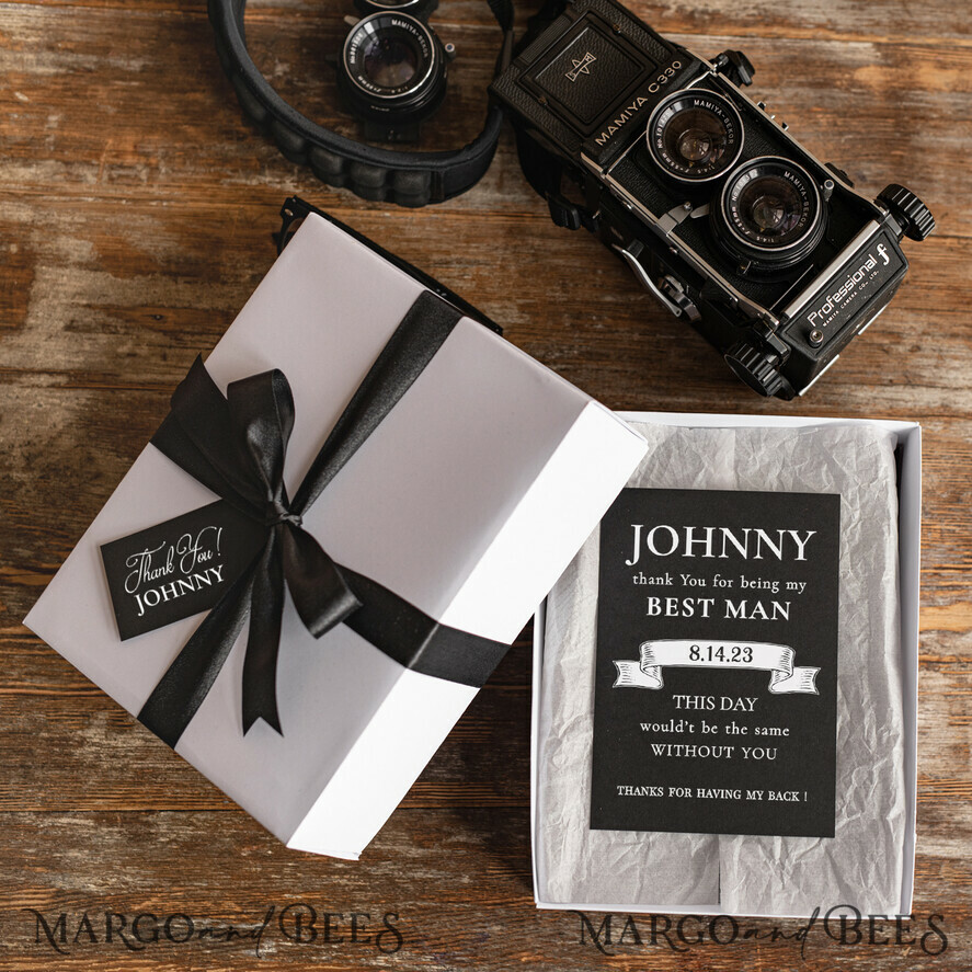 BRIDESMAID/BEST MAN BOX BEST MAN THANK YOU Groomsman Thank you GIft Box, personalized Best Man Present, Whiskey Present Best Man