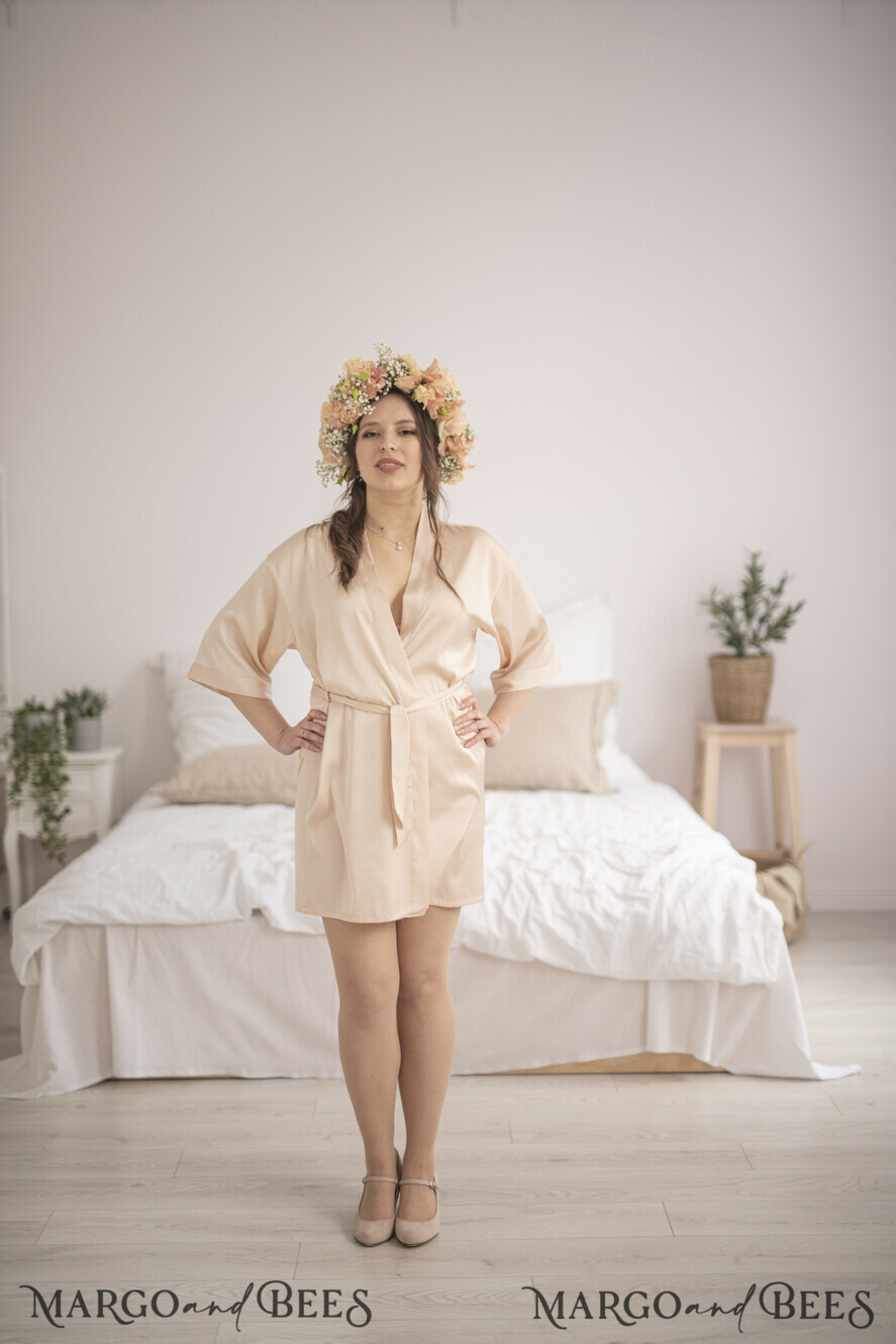 BRIDESMAID/BEST MAN BOX WEDDING ROBE Satin wedding robe for maid of honor, cute present idea for bridesmaid, Bridesmaid Maid of Honor wedding robe