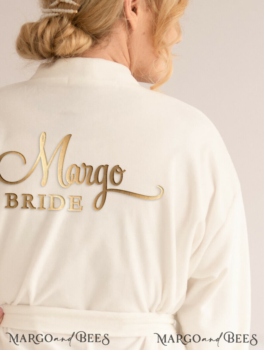 NEWLY WEDS COUPLE GIFTS Bride gifts Wedding Gift Bridal Box, Velvet custom wedding Bride Robe, Robe for Bride Present, Custom Box Lace Robe