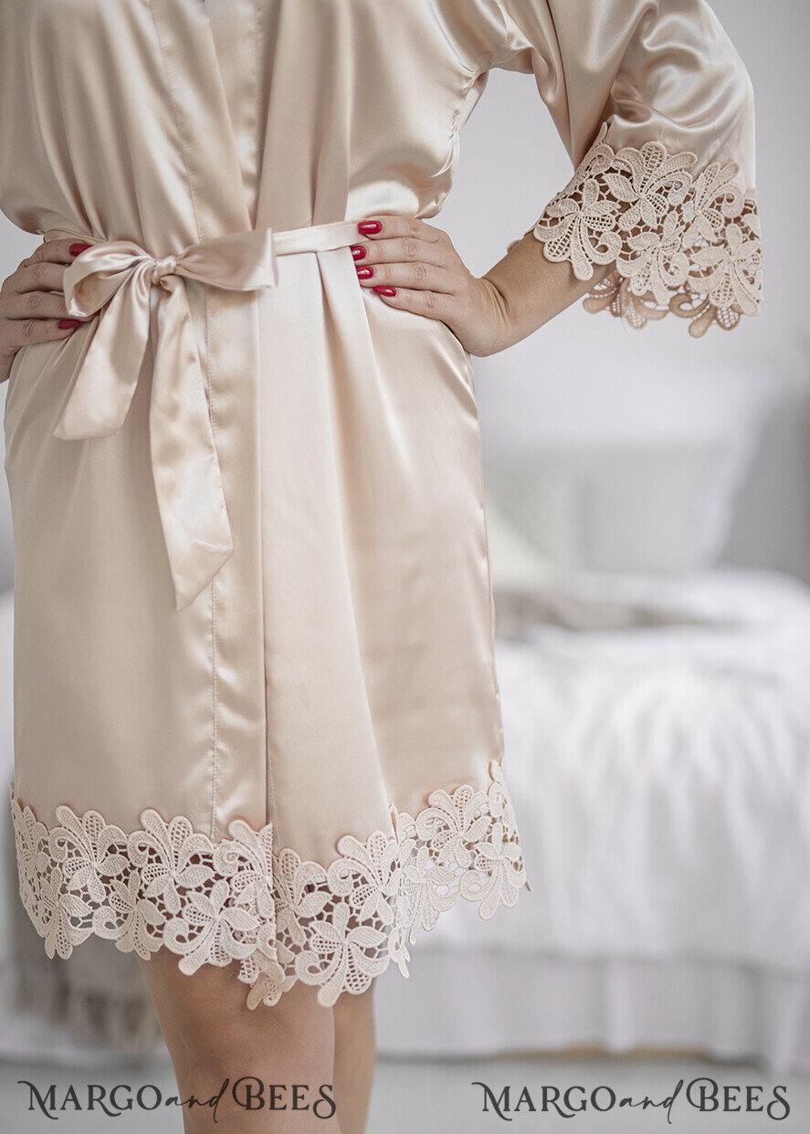 NEWLY WEDS COUPLE GIFTS Bride gifts Bride and Groom present, Bridal Creme Robe