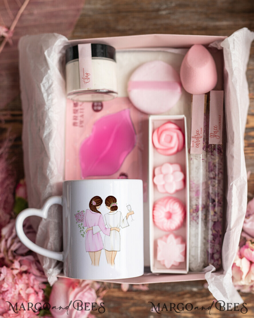 BRIDESMAID/BEST MAN BOX BRIDESMAID THANK YOU Bridesmaid thank You Box Tea Cup , Organic Spa Box, Bridesmaid Gift Spa set, Maid of Honor Gift Box Set