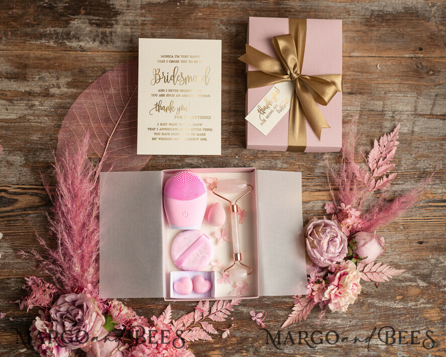BRIDESMAID/BEST MAN BOX BRIDESMAID THANK YOU Bridesmaid thank You Box , Organic Spa Box, Bridesmaid Gift Spa set, Maid of Honor Gift Box Set