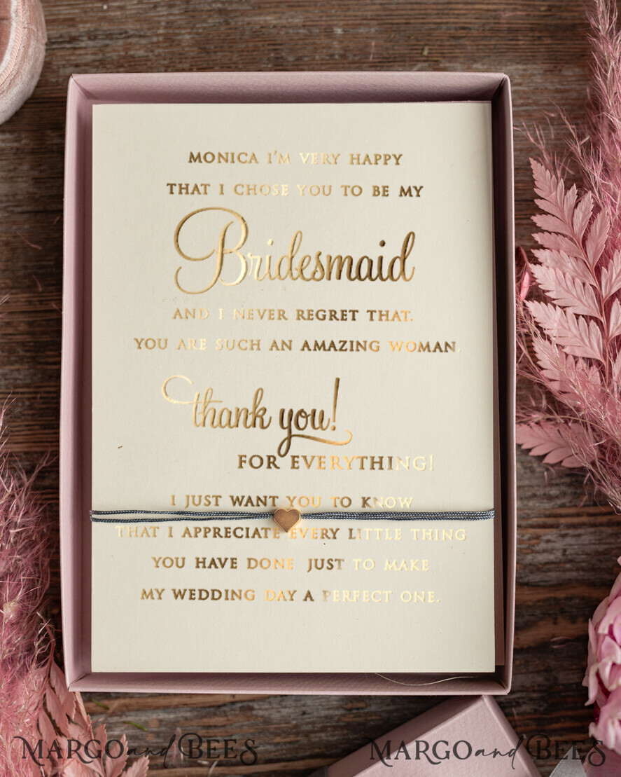 BRIDESMAID/BEST MAN BOX Bridesmaid THANK YOU or PROPOSAL SMALL BOX Small Thank you box Bridesmaid Thank you proposal box, maid of honor Gift box
