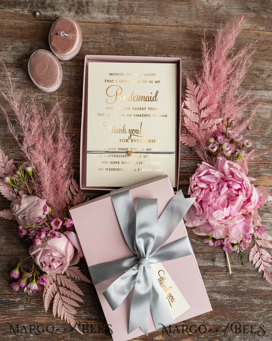 BRIDESMAID/BEST MAN BOX Bridesmaid THANK YOU or PROPOSAL SMALL BOX Small Thank you box Bridesmaid Thank you proposal box, maid of honor Gift box