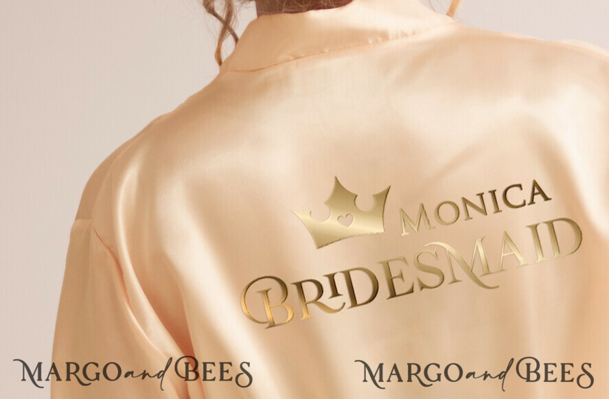 BRIDESMAID/BEST MAN BOX Bridesmaid THANK YOU or PROPOSAL SMALL BOX Bridesmaid Robe Present Box, Maid of Honor GIft proposal Box, Bridesmaid Gold Robe