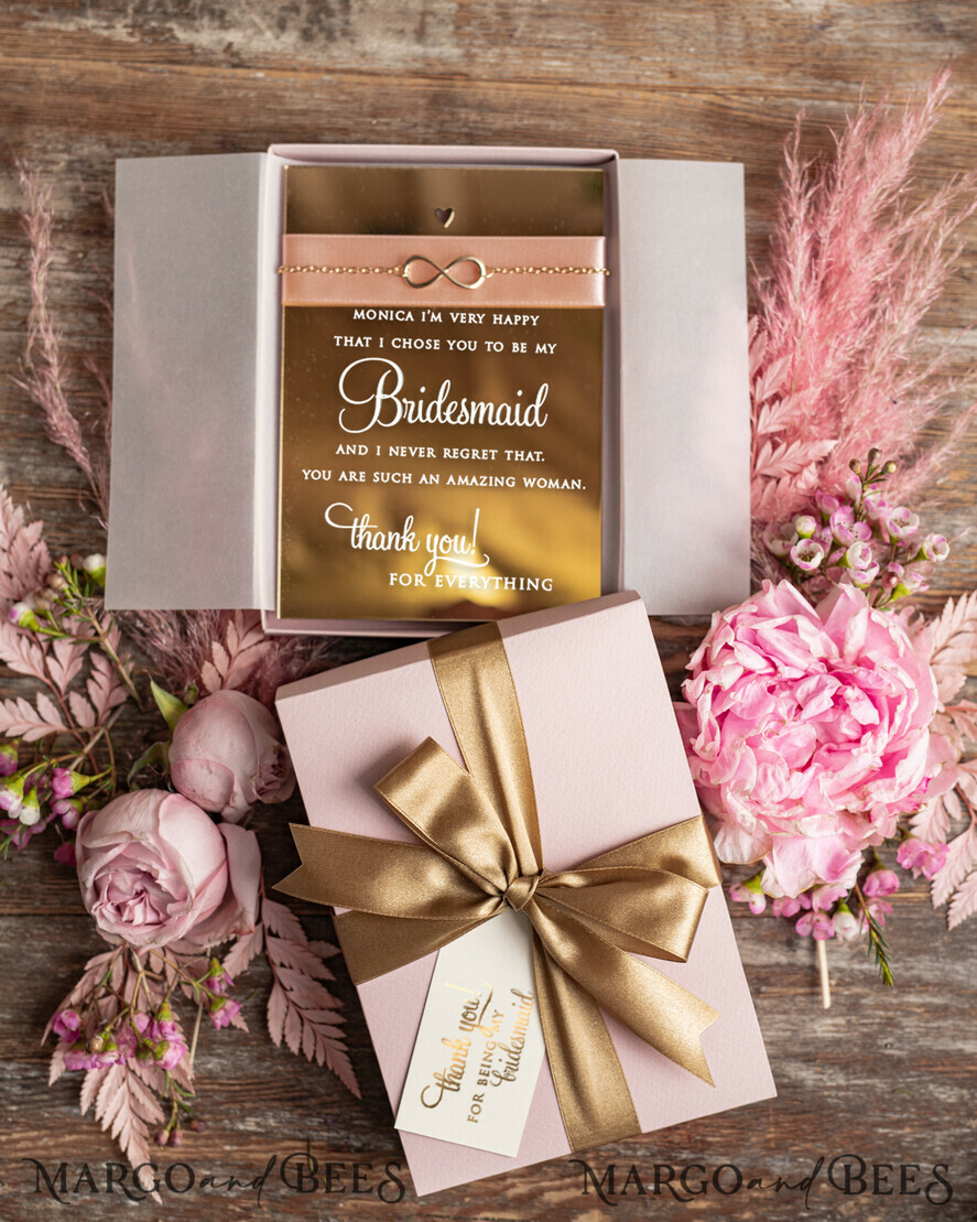 BRIDESMAID/BEST MAN BOX Bridesmaid THANK YOU or PROPOSAL SMALL BOX Maid of Honor Thank you Gift Box, bridesmaid proposal box, Bridesmaid present Box