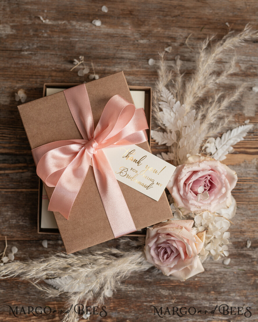 BRIDESMAID/BEST MAN BOX Bridesmaid THANK YOU or PROPOSAL SMALL BOX Bracelet thank you box, Maid of honor PRESENT box, Bridesmaid PROPOSAL gift box,