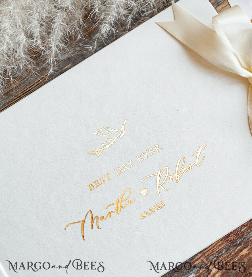 WEDDING GUEST BOOKS Velvet Instax Guestbook Modern Ivory Instax velvet Wedding GuestBook Gold, Large Instant Wedding Guest Book, Polaroid velvet Guestbook
