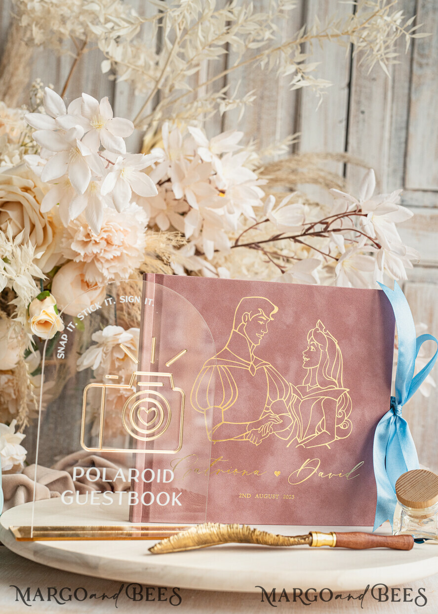 WEDDING GUEST BOOKS Velvet Instax Guestbook custom order Instax velvet Wedding GuestBook and plexi sign , Large Instant Wedding Guest Book, Maroon Polaroid velvet Guestbook Marsala Golden wedding