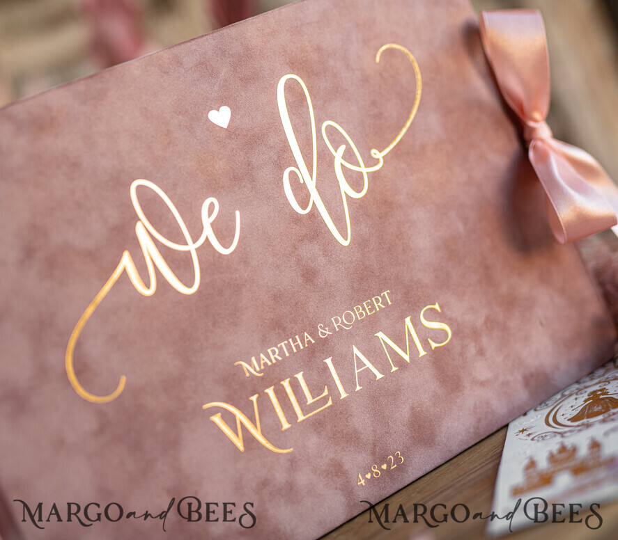 WEDDING GUEST BOOKS Velvet Instax Guestbook Luxury Blush Pink Instax velvet Wedding GuestBook Gold, Golden Large Instant Wedding Guest Book, Velvet Pink Polaroid velvet Guestbook