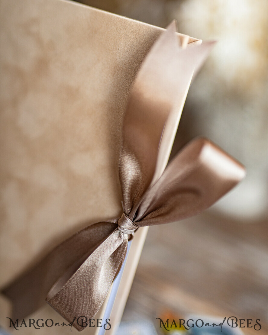WEDDING GUEST BOOKS Velvet Instax Guestbook Nude Boho Instax velvet Wedding GuestBook Gold, Beige Instant Wedding Guest Book, Polaroid velvet Guestbook Taupe Golden wedding