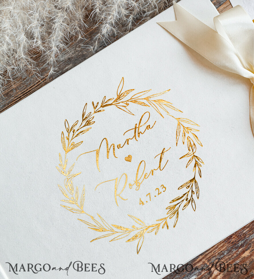 WEDDING GUEST BOOKS Velvet Instax Guestbook Ivory Modern Instax velvet Wedding GuestBook Gold, Large Instant Wedding Guest Book, Polaroid velvet Guestbook Golden wedding