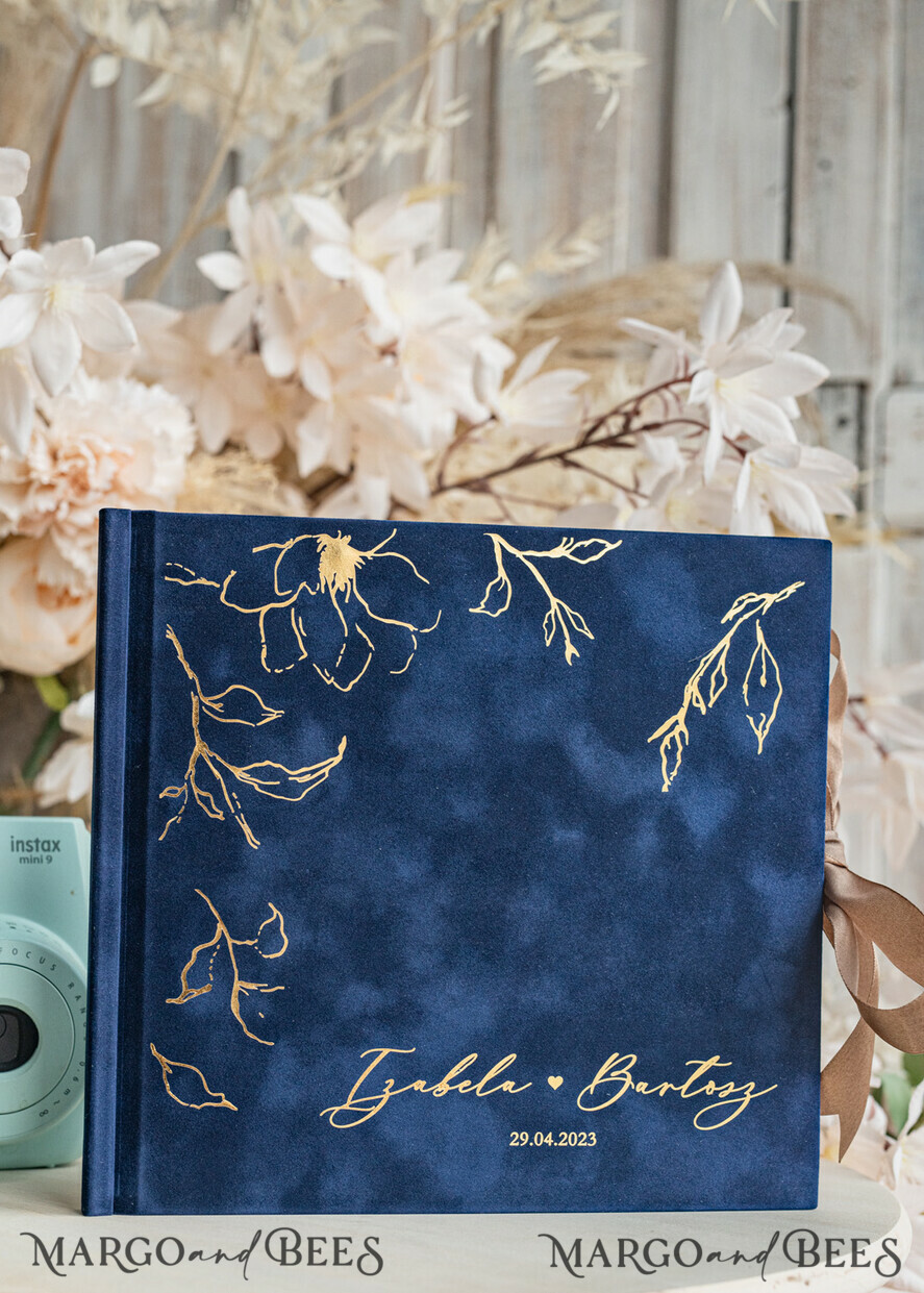 WEDDING GUEST BOOKS Velvet Instax Guestbook Navy blue Instax velvet Wedding GuestBook and plexi sign set, Dark Blue Large Instant Wedding Guest Book, Maroon Polaroid velvet Guestbook Marsala Golden wedding