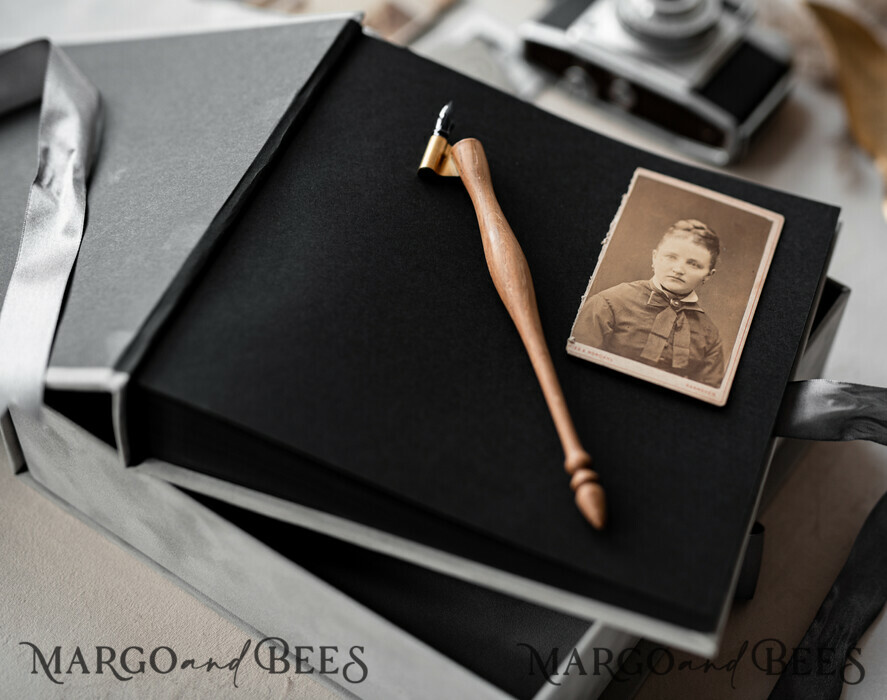 WEDDING GUEST BOOKS Velvet Instax Guestbook Grey Gold Presonalised Wedding Guest Book, Velvet Memory Photo Wedding , Luxury Wedding Guest Book, Polaroid velvet Guest book