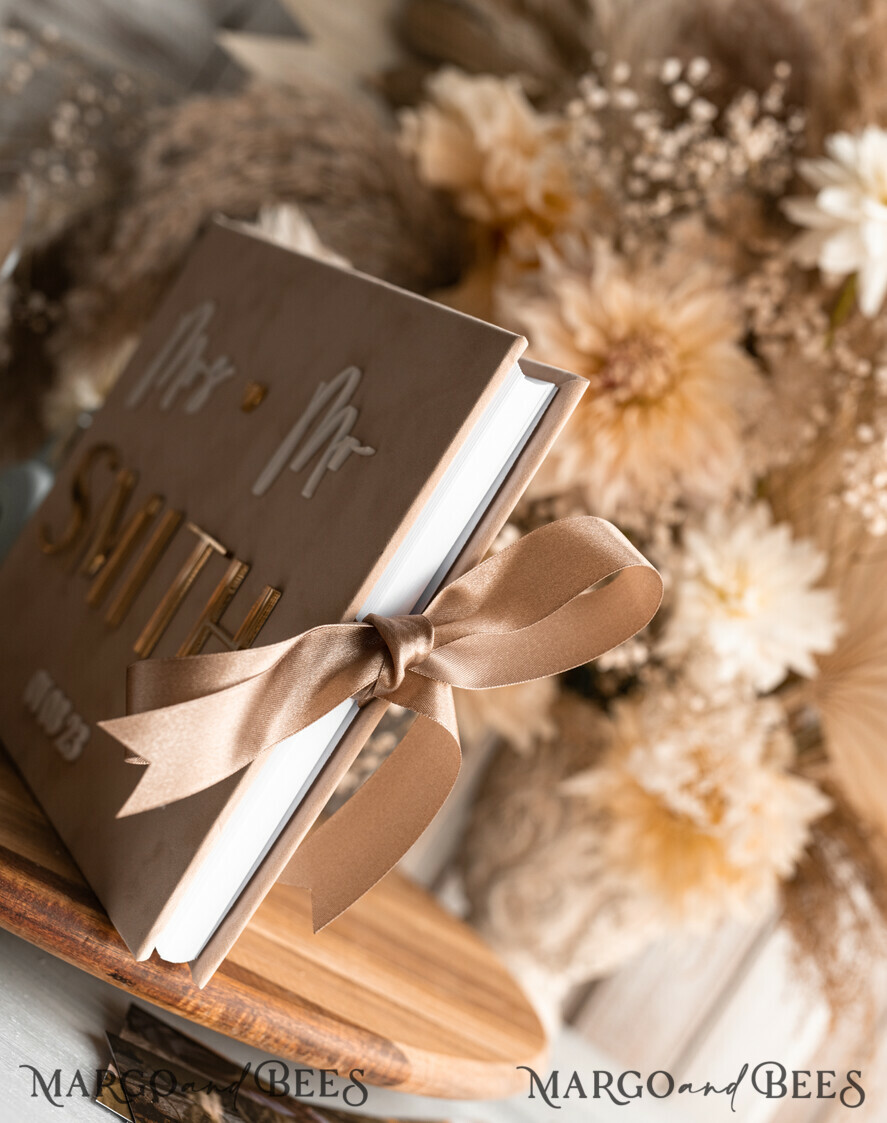 WEDDING GUEST BOOKS Velvet Instax Guestbook beige Gold Presonalised Wedding Guest Book and arch acrylic Instax Sign, Velvet Memory Photo Booh Book and Clear Sign Set Fall Wedding, Polaroid velvet Guest book & Plexi Instax Sign set
