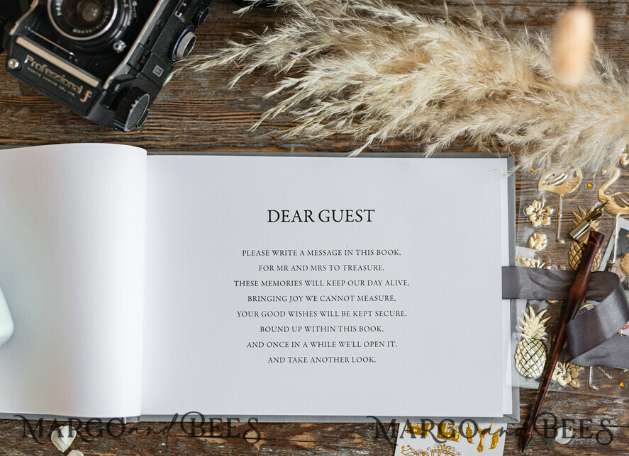 WEDDING GUEST BOOKS Velvet Instax Guestbook Elegant Ivory Instax velvet Wedding GuestBook Gold, Large Instant Wedding Guest Book, Polaroid velvet Guestbook