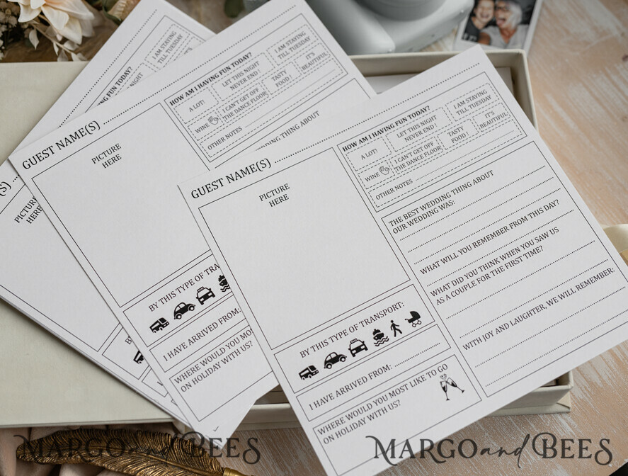 WEDDING GUEST BOOKS alternative guest book Alternative Guestbook Wedding Mad Lib Sheets in Velvet Box Marriage advice mad lib Box Instax Leave a Note to Bride & Groom Personalised Box