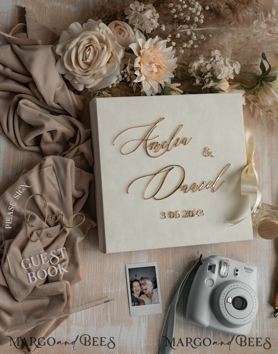 WEDDING GUEST BOOKS alternative guest book Alternative Guestbook Wedding Mad Lib Sheets in Velvet Box Marriage advice mad lib Box Instax Leave a Note to Bride & Groom Personalised Box