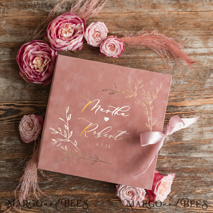 WEDDING GUEST BOOKS alternative guest book Luxury Wedding GuestBook, Instant Photo Book Instax Wedding Photo Guestbook, pink and gold wedding guest book