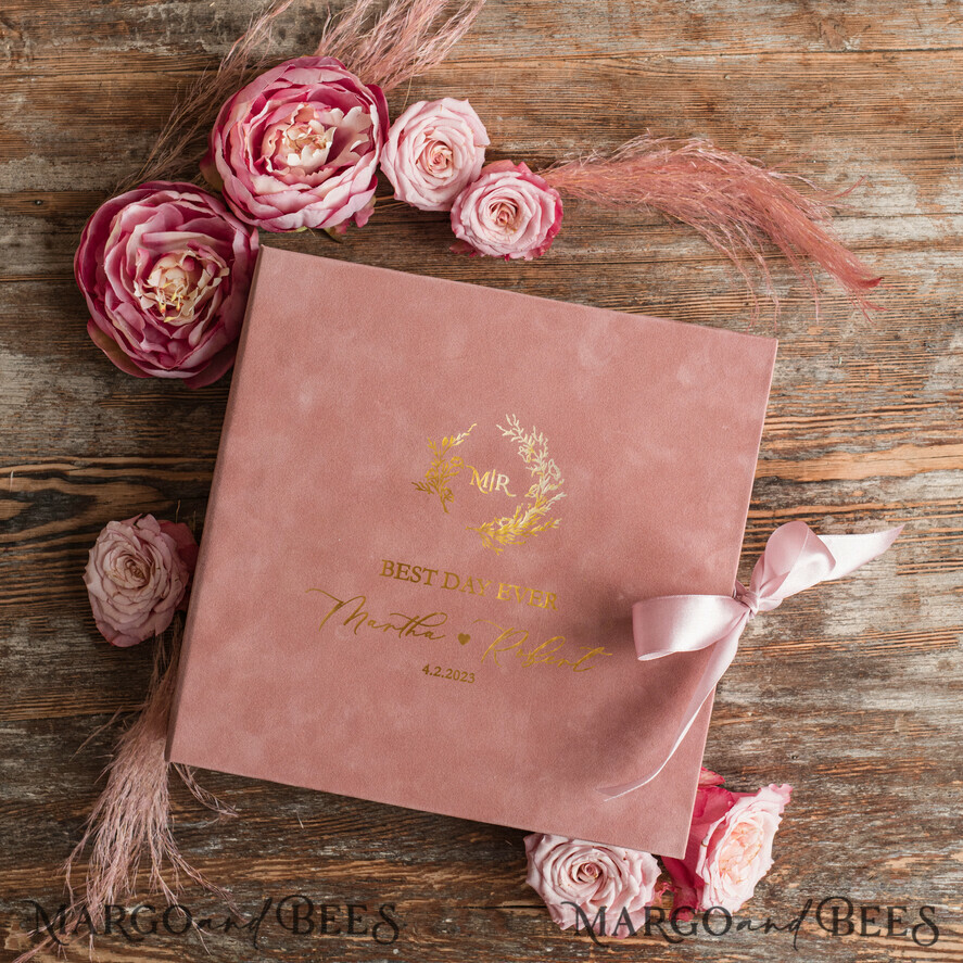 WEDDING GUEST BOOKS alternative guest book Alternative Guestbook Wedding Mad Lib Sheets in Velvet Box Marriage advice mad lib Box Instax Leave a Note to Bride & Groom Personalised Box