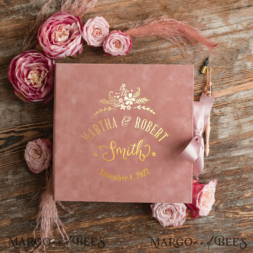 WEDDING GUEST BOOKS alternative guest book Alternative Guestbook Wedding Mad Lib Sheets in Velvet Box Marriage advice mad lib Box Instax Leave a Note to Bride & Groom Personalised Box