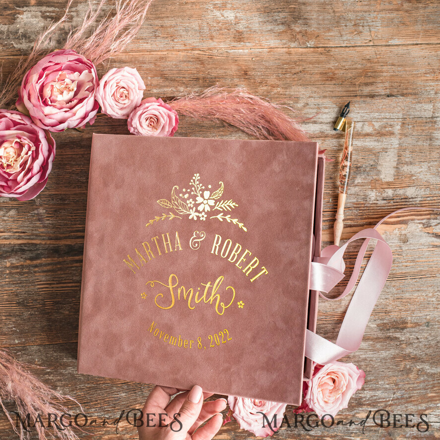 WEDDING GUEST BOOKS alternative guest book Alternative Guestbook Wedding Mad Lib Sheets in Velvet Box Marriage advice mad lib Box Instax Leave a Note to Bride & Groom Personalised Box