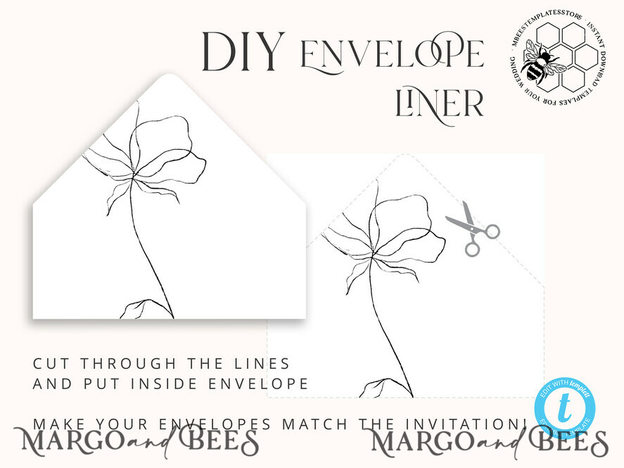 TEMPLETT wedding invitation download Fine art wedding invitation template, Instant download Boho Wedding Invites, Simple Wedding Invitation Printable Template, Elegant Invites