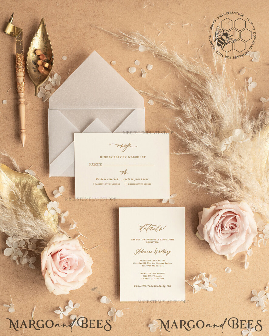 TEMPLETT wedding invitation download Fine art wedding invitation template, Instant download Boho Wedding Invites, Simple Wedding Invitation Printable Template, Elegant Invites