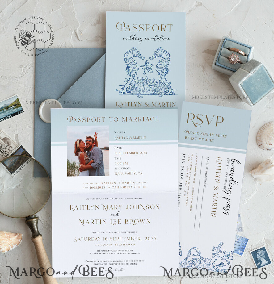 TEMPLETT wedding invitation download passport wedding invitation template, Instant download destination Wedding Invites, travel Printable Template Invitations, boarding pass