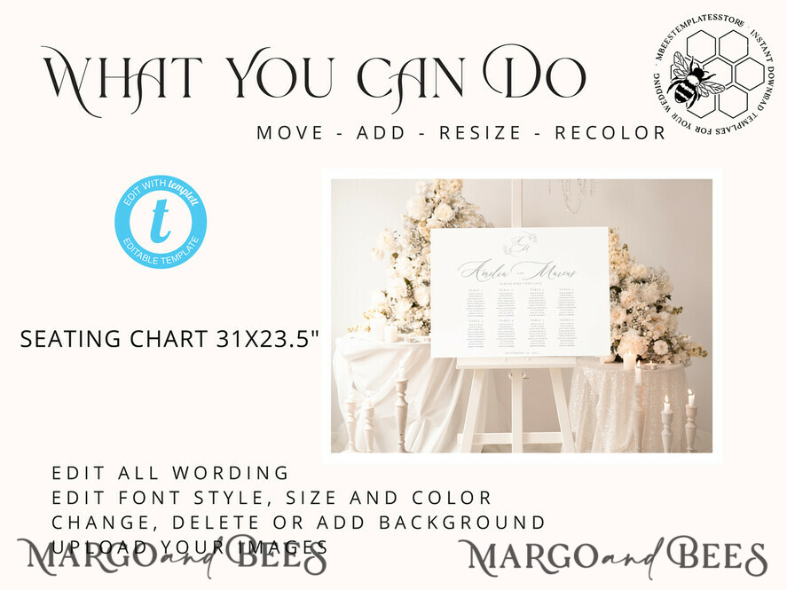 TEMPLETT wedding signs Simple wedding Table Plan sign template, Wedding Seating Chart Template, Printable Seating Chart Wedding, Chart Sign Poster