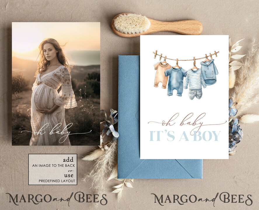 TEMPLETT baby shower Clothes Baby Boy Shower Invitation Template Set Oh baby It\'s a boy Diapper Raffle Books Arch Instant Download Dusty Blue editable invite