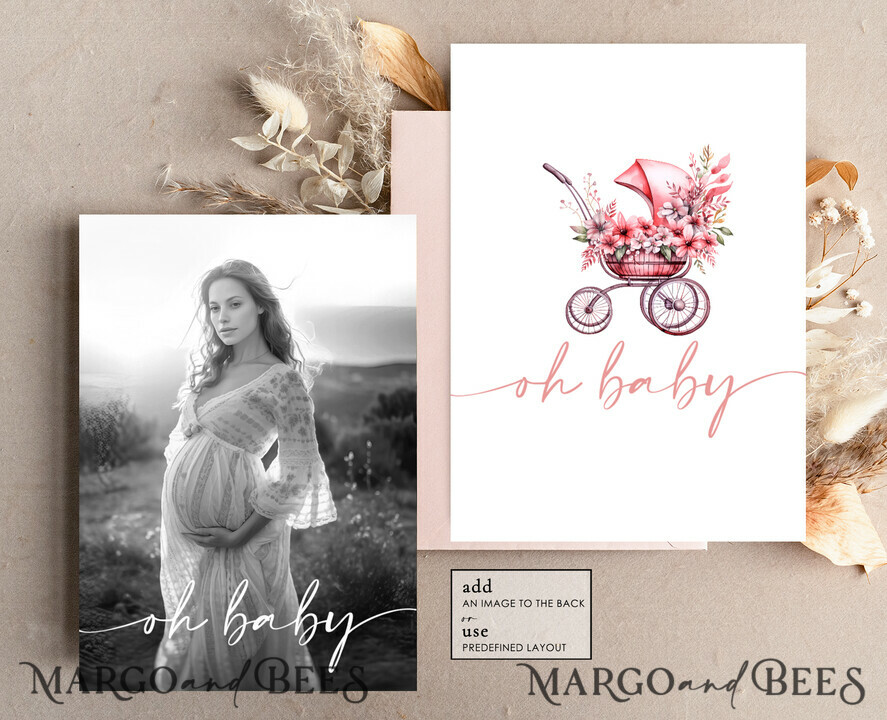 TEMPLETT baby shower Floral Stroller Baby Girl Shower Invitation Template Set Oh baby Diapper Raffle Books Arch Instant Download Pink Flowers editable invite
