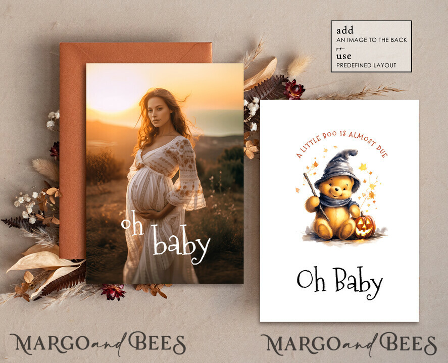 TEMPLETT baby shower Winnie Pooh Baby Shower Invitation Digital Template Set Halloween Fall, Gender Neutral Diaper Raffle Books Instant Download Printable Invite