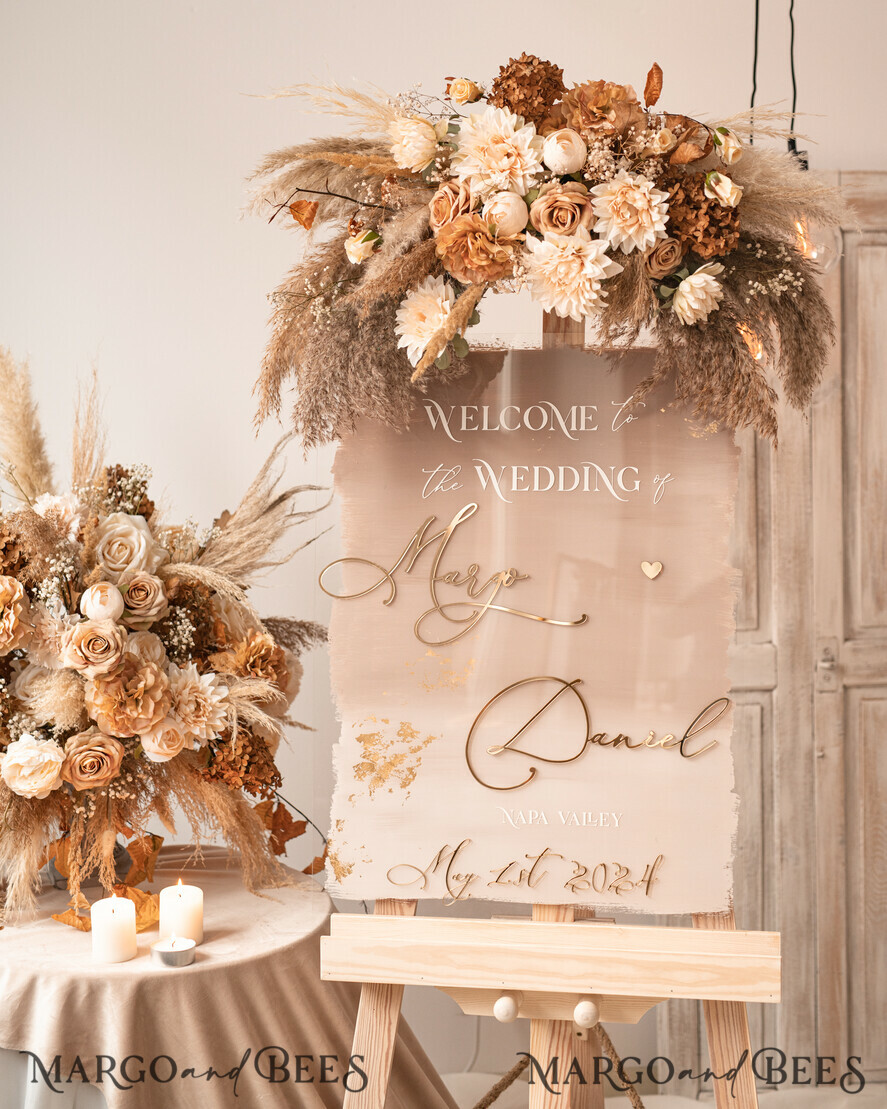 TABLE PLANS AND WEDDING WELCOME SIGNS plexi gold / velvet Acrylic Ombre Beige Wedding Welcome Sign Clear Acrylic and gold Wedding Welcome Sign, Nude Gold Plexi Wedding Welcome Sign, Tan Luxury Wedding Wedding Welcome Sign , Earthy Wedding Signage Golden mirror Wedding Welcome Sign