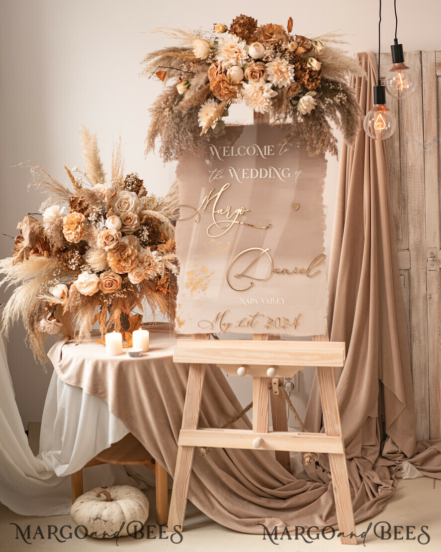TABLE PLANS AND WEDDING WELCOME SIGNS plexi gold / velvet Acrylic Ombre Beige Wedding Welcome Sign Clear Acrylic and gold Wedding Welcome Sign, Nude Gold Plexi Wedding Welcome Sign, Tan Luxury Wedding Wedding Welcome Sign , Earthy Wedding Signage Golden mirror Wedding Welcome Sign