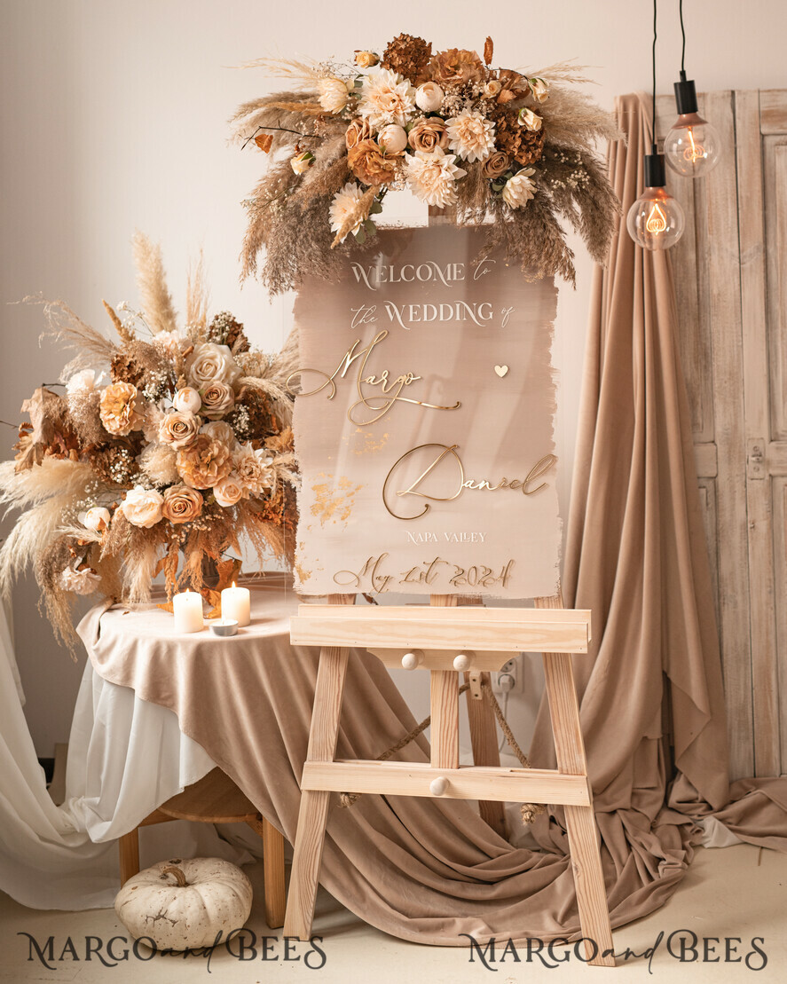 TABLE PLANS AND WEDDING WELCOME SIGNS plexi gold / velvet Acrylic Ombre Beige Wedding Welcome Sign Clear Acrylic and gold Wedding Welcome Sign, Nude Gold Plexi Wedding Welcome Sign, Tan Luxury Wedding Wedding Welcome Sign , Earthy Wedding Signage Golden mirror Wedding Welcome Sign